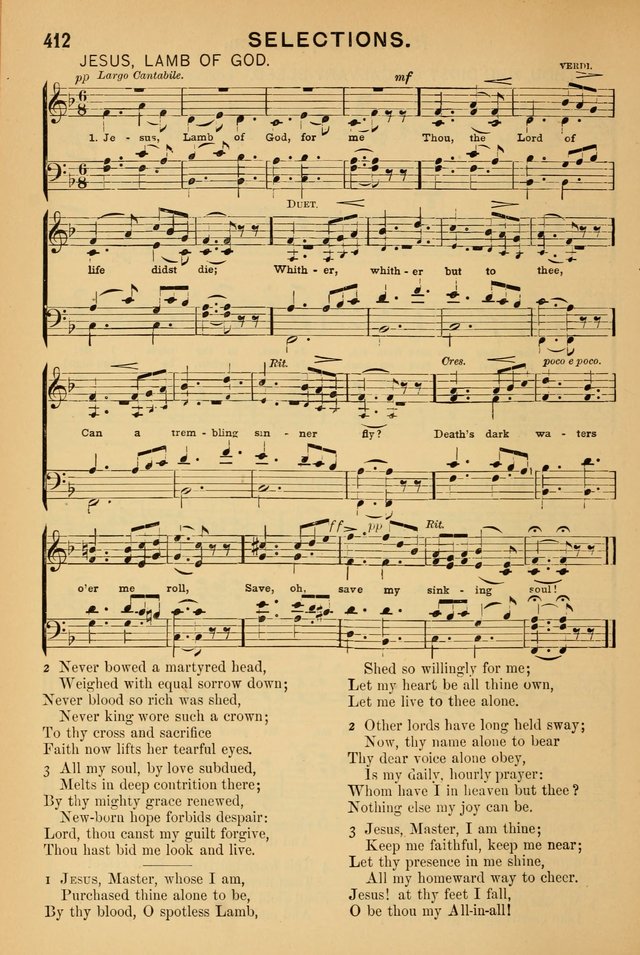 Worship in Song: a selection of hymns and tunes for the Service of the Sanctuary  page 412