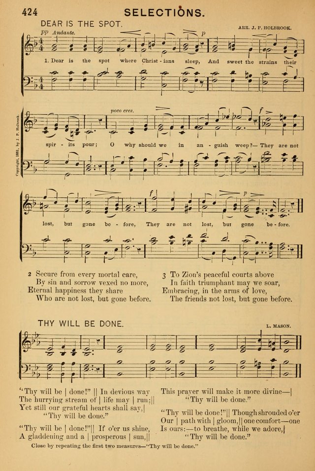 Worship in Song: a selection of hymns and tunes for the Service of the Sanctuary  page 424