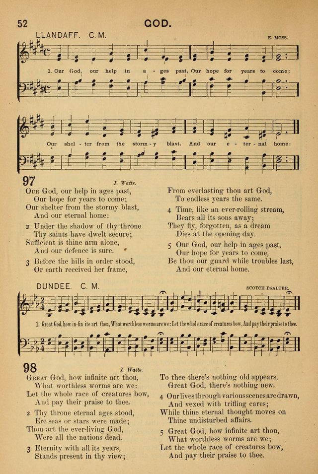 Worship in Song: a selection of hymns and tunes for the Service of the Sanctuary  page 52