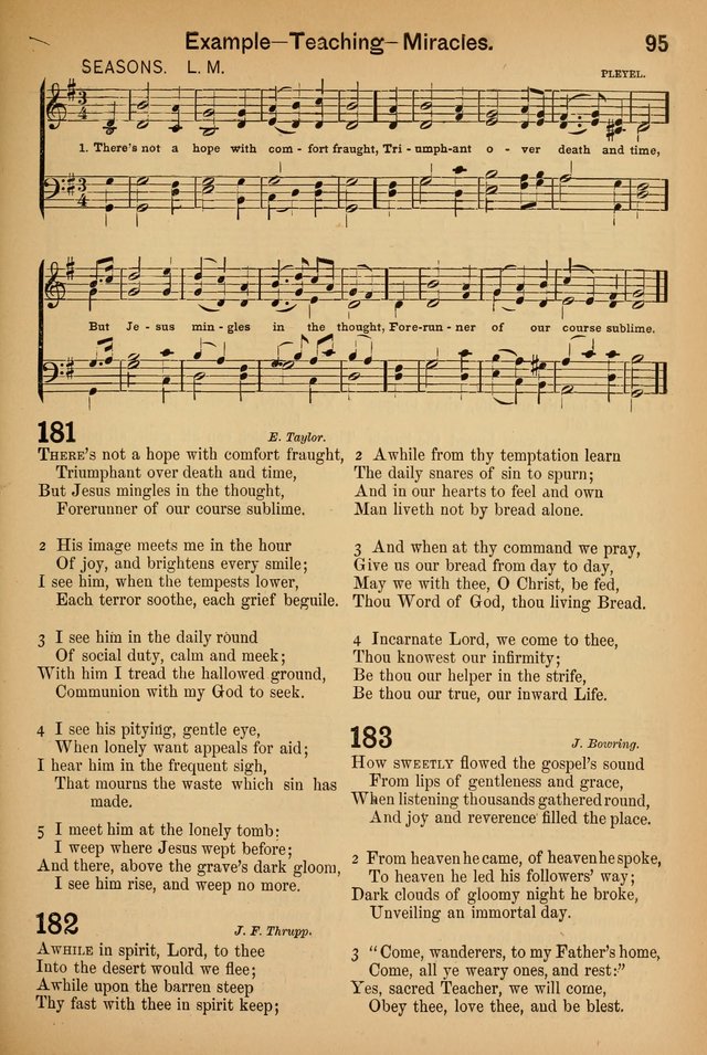 Worship in Song: a selection of hymns and tunes for the Service of the Sanctuary  page 95