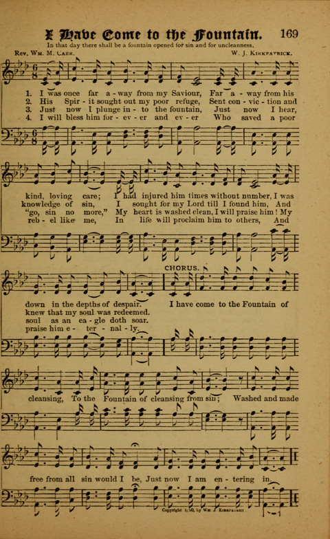 Winning Songs: for use in meetings for Christian worship or work page 169