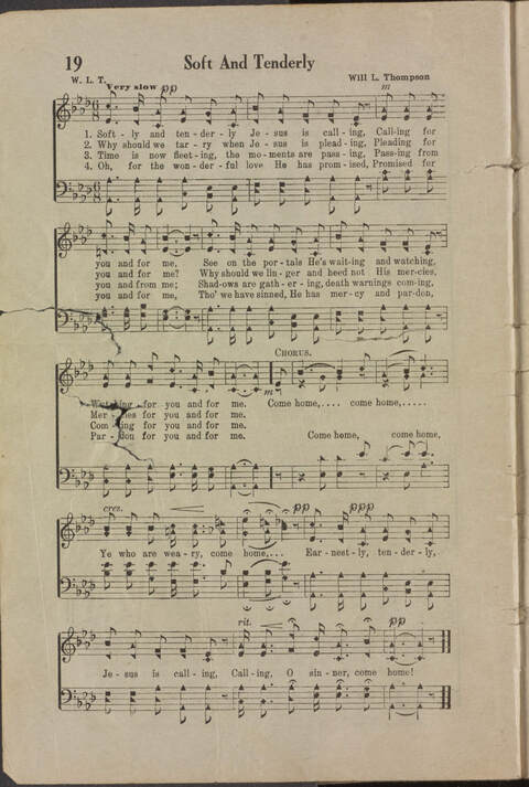 Wonderful Songs: A Collection of Familiar Hymns Designed for Evangelistic Work, For Use in Tents, Etc. page 18