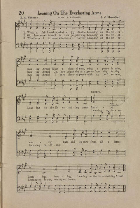 Wonderful Songs: A Collection of Familiar Hymns Designed for Evangelistic Work, For Use in Tents, Etc. page 19