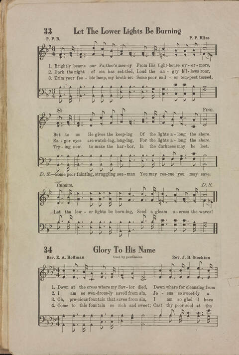 Wonderful Songs: A Collection of Familiar Hymns Designed for Evangelistic Work, For Use in Tents, Etc. page 32