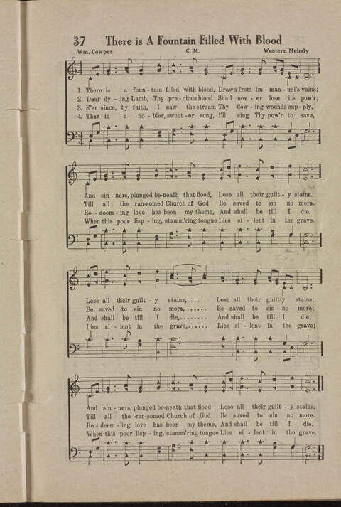 Wonderful Songs: A Collection of Familiar Hymns Designed for Evangelistic Work, For Use in Tents, Etc. page 35