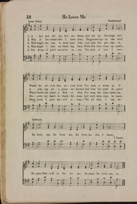 Wonderful Songs: A Collection of Familiar Hymns Designed for Evangelistic Work, For Use in Tents, Etc. page 36