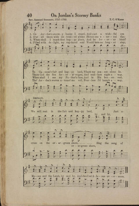 Wonderful Songs: A Collection of Familiar Hymns Designed for Evangelistic Work, For Use in Tents, Etc. page 38