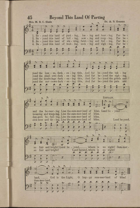 Wonderful Songs: A Collection of Familiar Hymns Designed for Evangelistic Work, For Use in Tents, Etc. page 43
