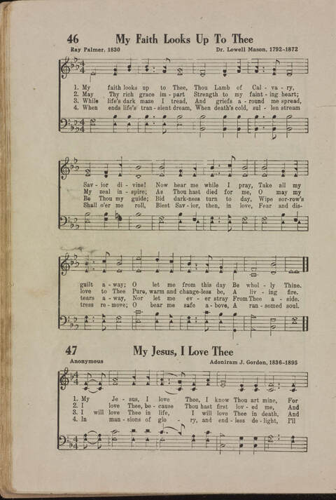 Wonderful Songs: A Collection of Familiar Hymns Designed for Evangelistic Work, For Use in Tents, Etc. page 44