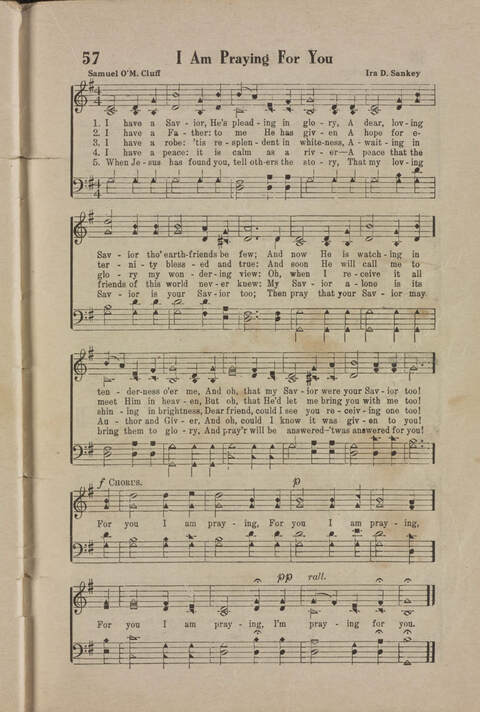 Wonderful Songs: A Collection of Familiar Hymns Designed for Evangelistic Work, For Use in Tents, Etc. page 53