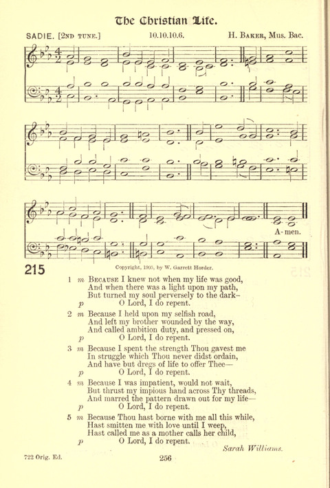Worship Song: with accompanying tunes page 256