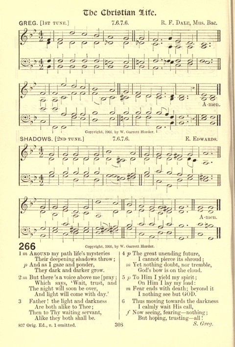 Worship Song: with accompanying tunes page 308