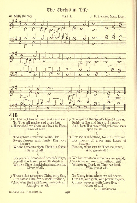 Worship Song: with accompanying tunes page 470