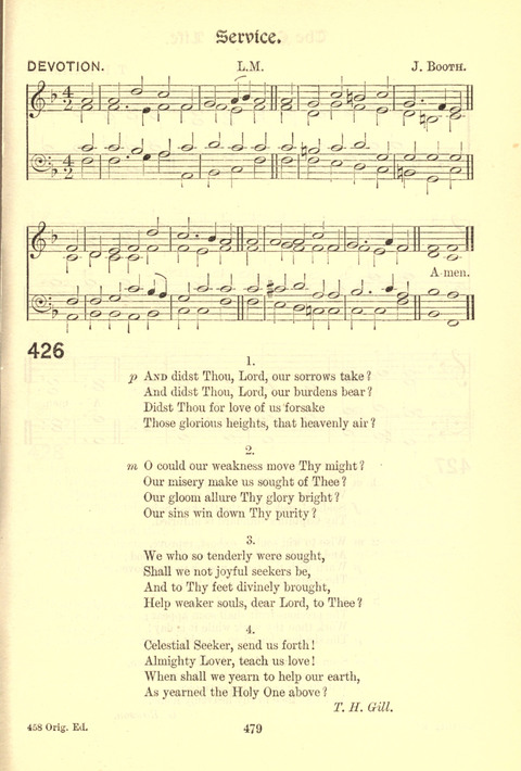 Worship Song: with accompanying tunes page 479