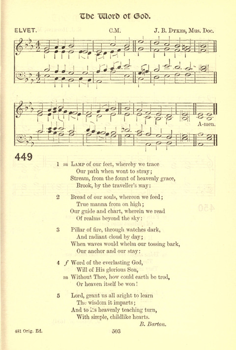 Worship Song: with accompanying tunes page 503