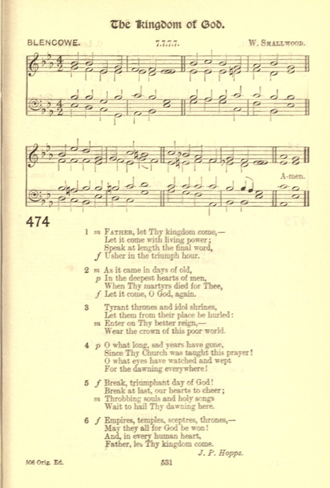 Worship Song: with accompanying tunes page 531