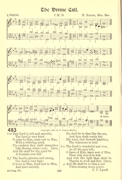 Worship Song: with accompanying tunes page 540