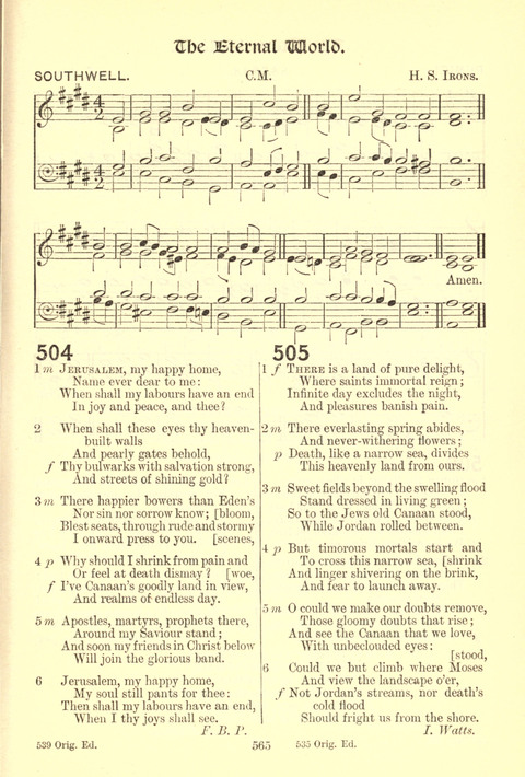 Worship Song: with accompanying tunes page 565