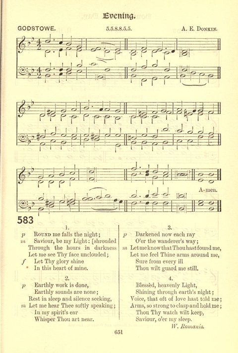Worship Song: with accompanying tunes page 651