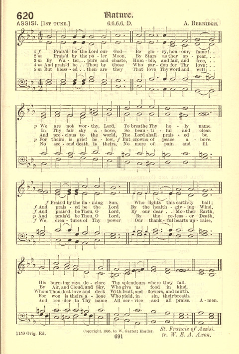 Worship Song: with accompanying tunes page 691