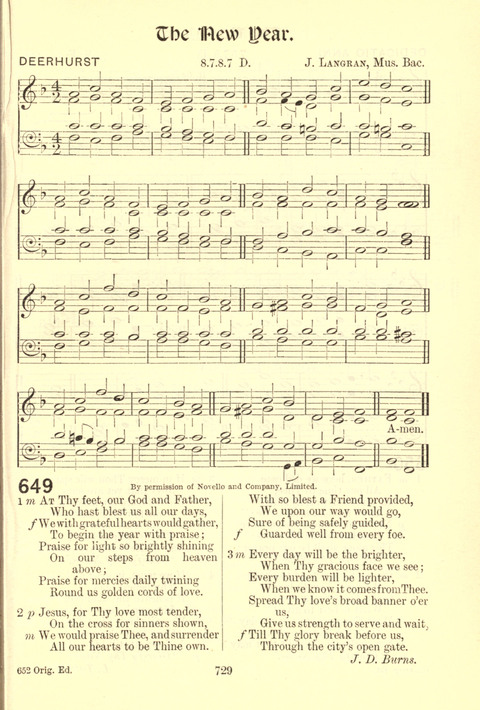 Worship Song: with accompanying tunes page 729