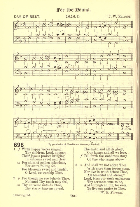 Worship Song: with accompanying tunes page 784