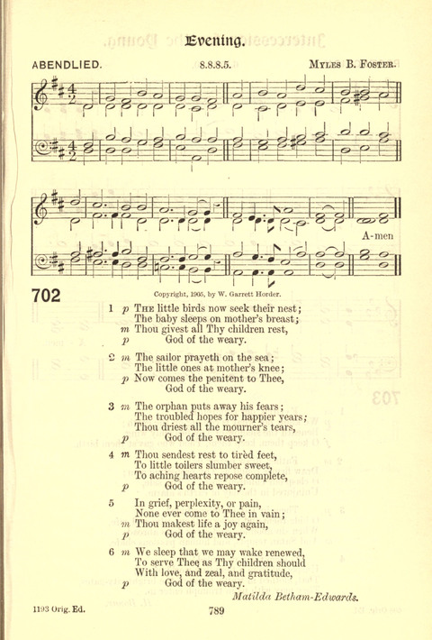 Worship Song: with accompanying tunes page 789