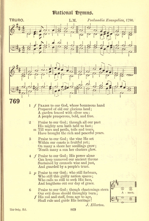 Worship Song: with accompanying tunes page 869