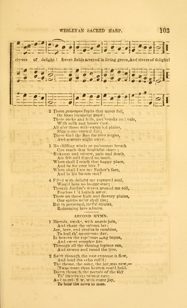 The Wesleyan Sacred Harp: a collection of choice tunes and hymns for prayer class and camp meetings, choirs and congregational singing page 110