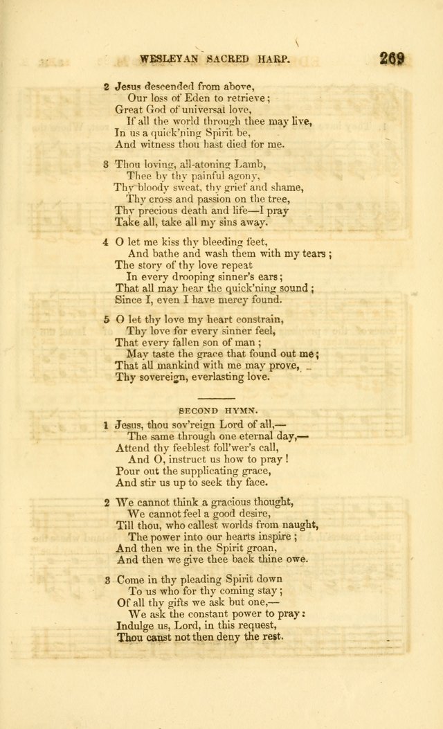 The Wesleyan Sacred Harp: a collection of choice tunes and hymns for prayer class and camp meetings, choirs and congregational singing page 276