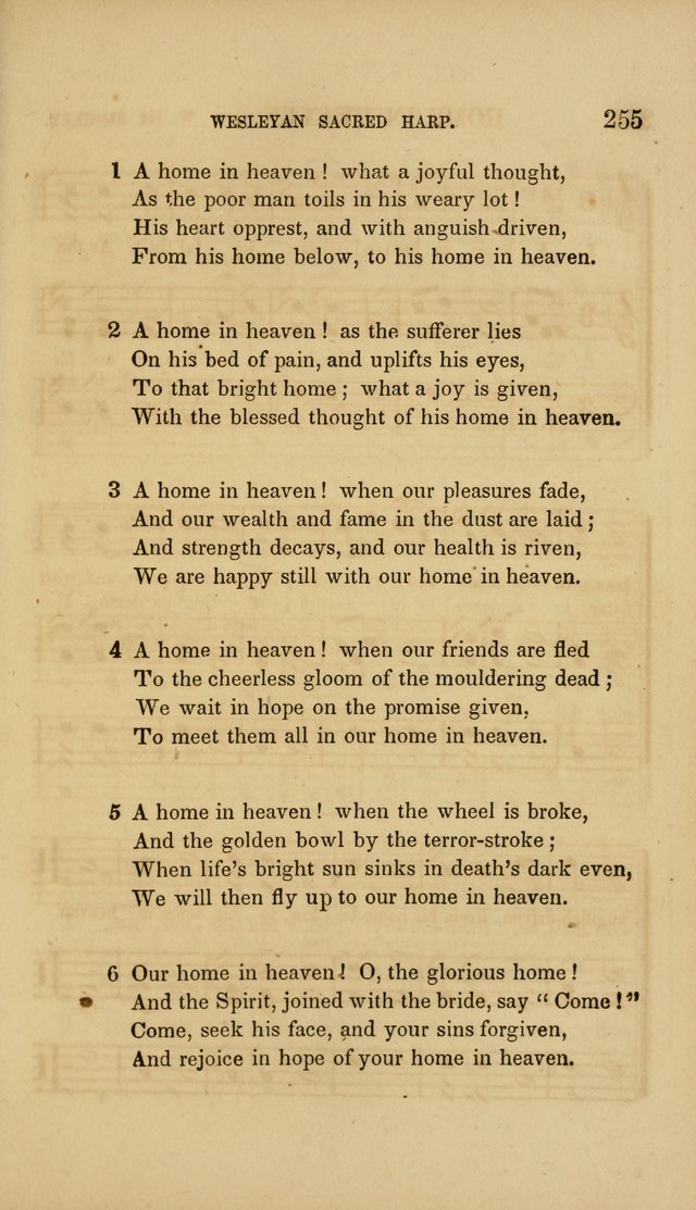 The Wesleyan Sacred Harp: a collection of choice tunes and hymns for prayer class, and camp meetings, choirs, and congregational singing page 260