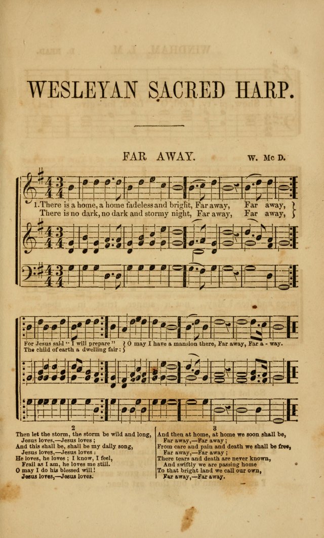 The Wesleyan Sacred Harp: a collection of choice tunes and hymns for prayer class, and camp meetings, choirs, and congregational singing page 8