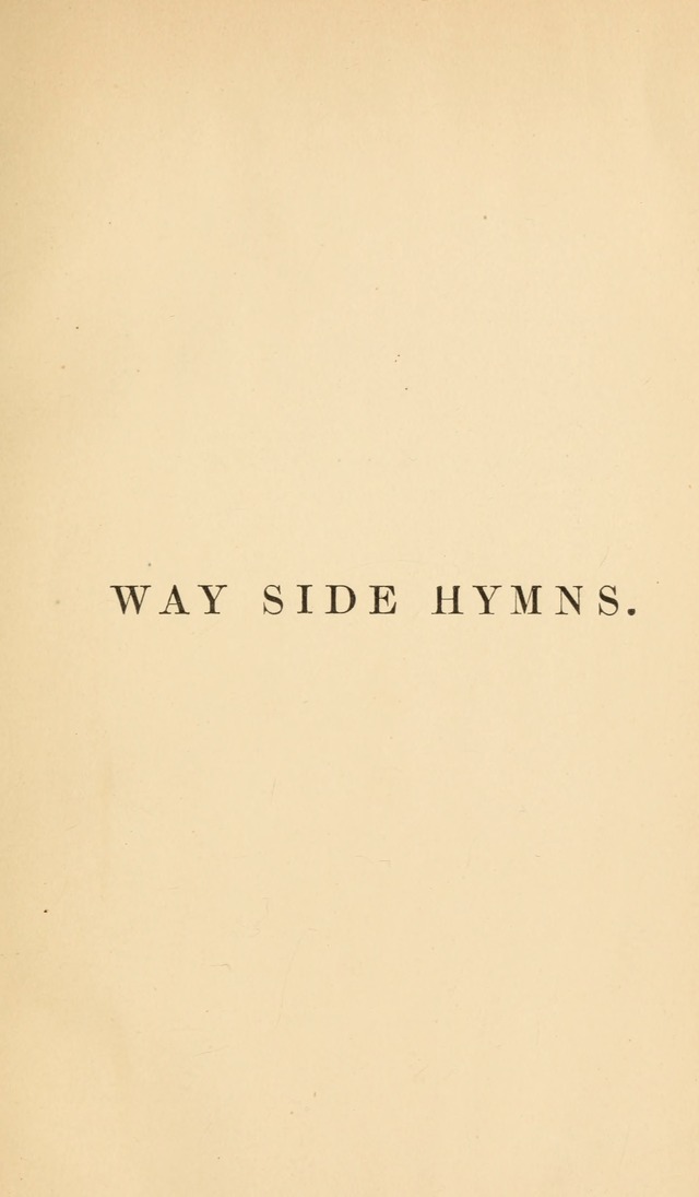 Way side hymns: selected from various authors page 8