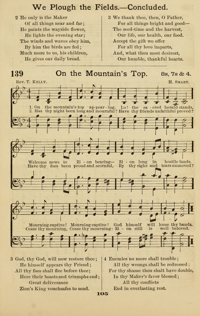 Westminster Sabbath School Hymnal, a collection of hymns and tunes for use in sabbath-schools and social meetings page 106