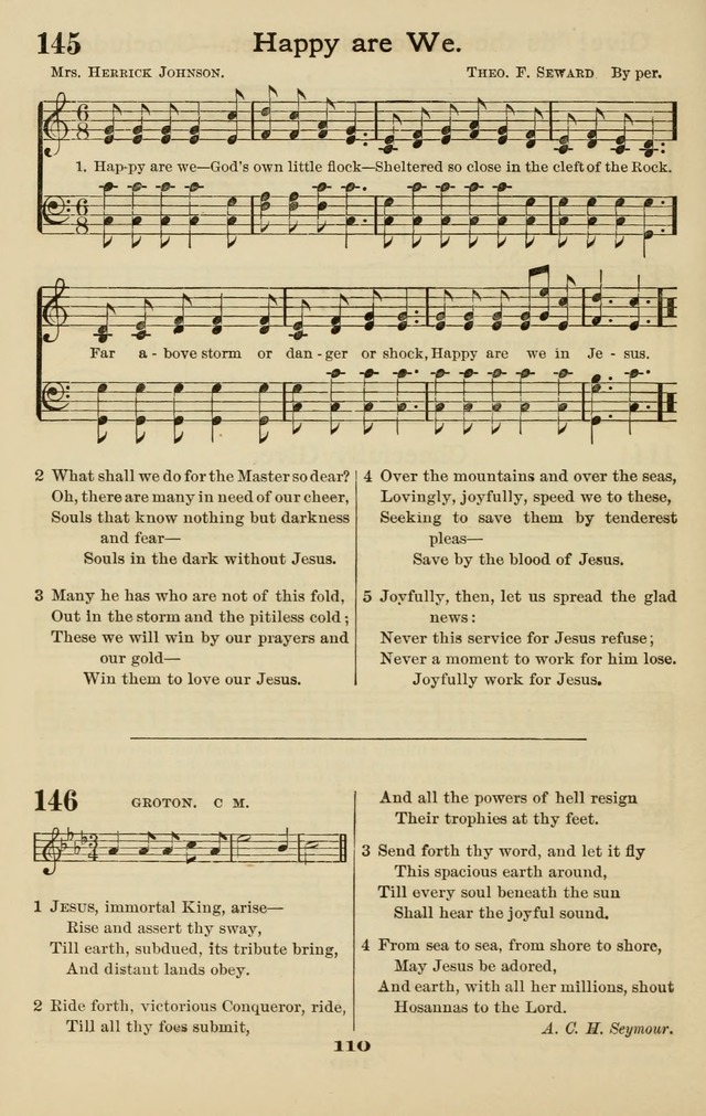Westminster Sabbath School Hymnal, a collection of hymns and tunes for use in sabbath-schools and social meetings page 111