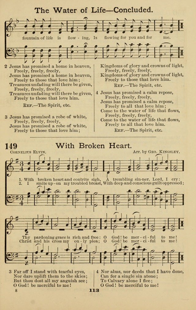 Westminster Sabbath School Hymnal, a collection of hymns and tunes for use in sabbath-schools and social meetings page 114