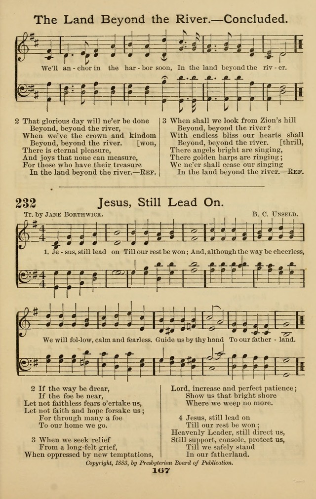 Westminster Sabbath School Hymnal, a collection of hymns and tunes for use in sabbath-schools and social meetings page 168