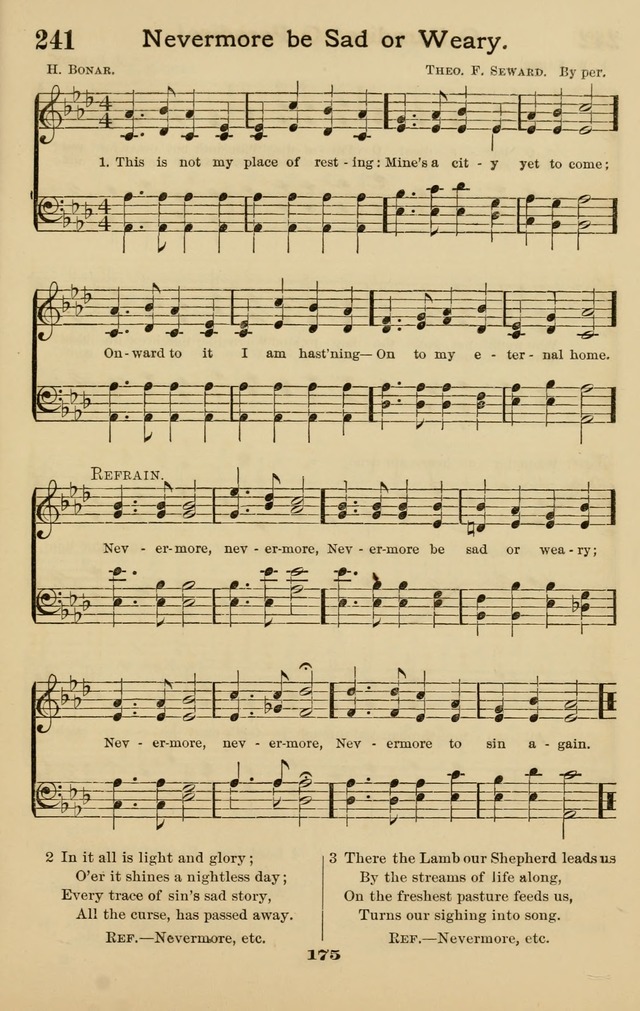 Westminster Sabbath School Hymnal, a collection of hymns and tunes for use in sabbath-schools and social meetings page 176
