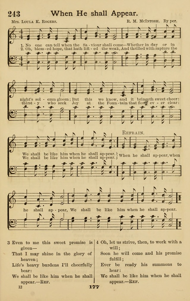 Westminster Sabbath School Hymnal, a collection of hymns and tunes for use in sabbath-schools and social meetings page 178
