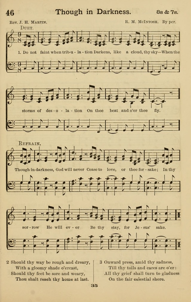 Westminster Sabbath School Hymnal, a collection of hymns and tunes for use in sabbath-schools and social meetings page 36