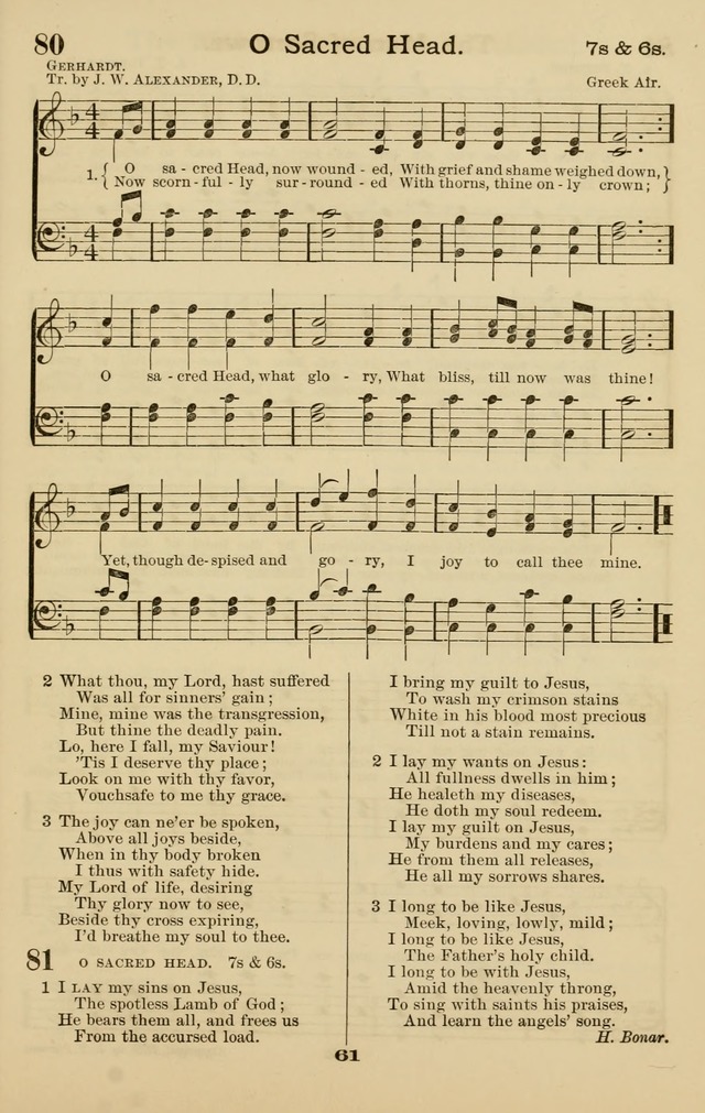 Westminster Sabbath School Hymnal, a collection of hymns and tunes for use in sabbath-schools and social meetings page 62