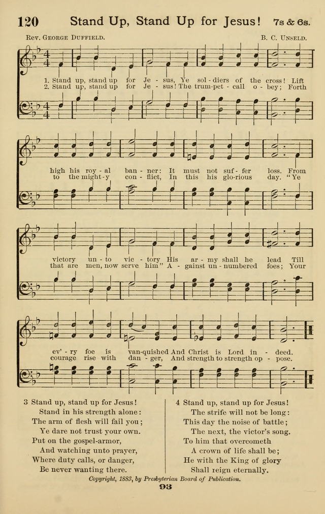Westminster Sabbath School Hymnal, a collection of hymns and tunes for use in sabbath-schools and social meetings page 94