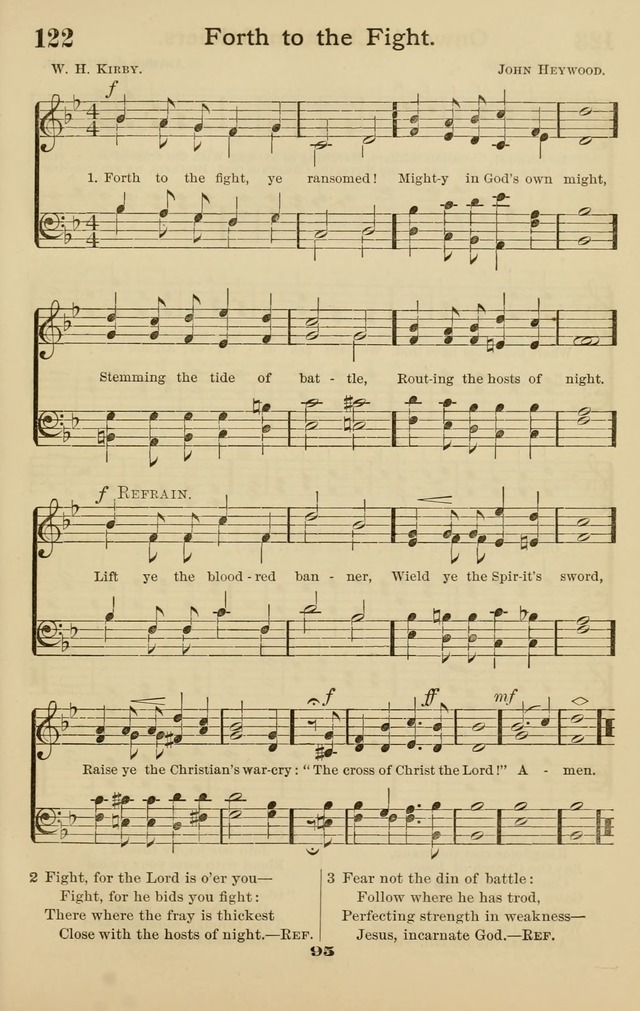 Westminster Sabbath School Hymnal, a collection of hymns and tunes for use in sabbath-schools and social meetings page 96
