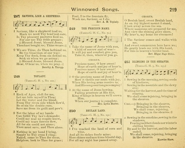 Winnowed Songs for Sunday Schools page 226