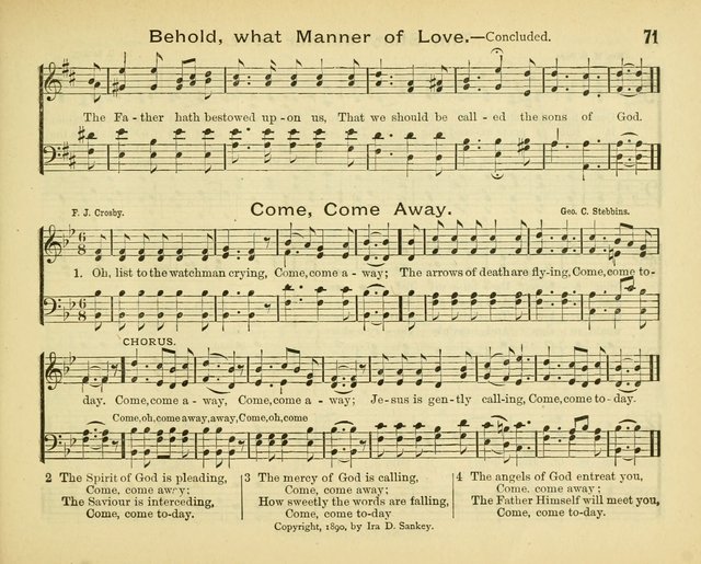 Winnowed Songs for Sunday Schools page 78