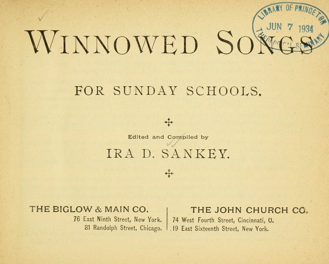 Winnowed Songs for Sunday Schools page 8