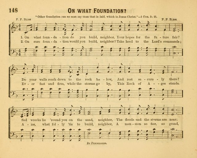 Welcome Tidings: a new collection of sacred songs for the Sunday School  page 153