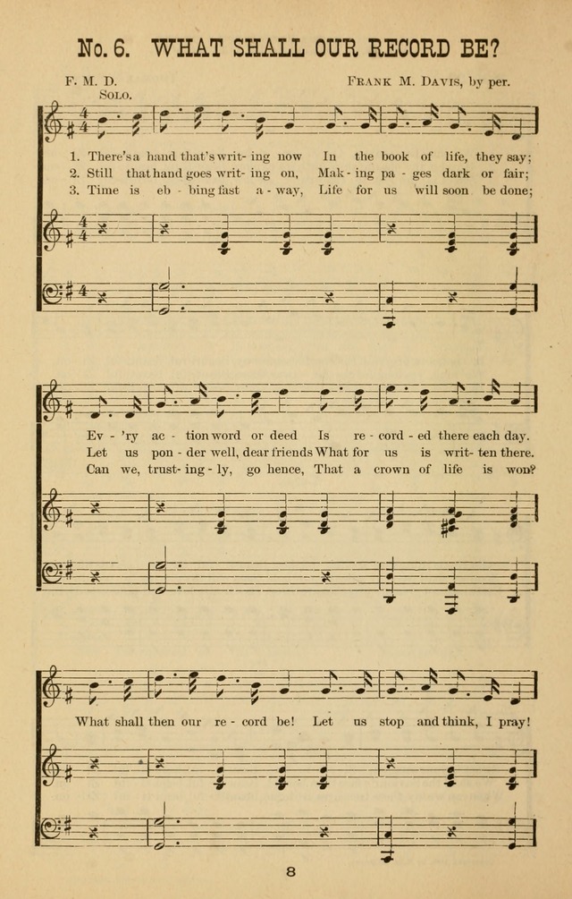 Words of Truth: a collection of hymns and tunes for Sunday schools and other occasions of Christian work and worship page 15