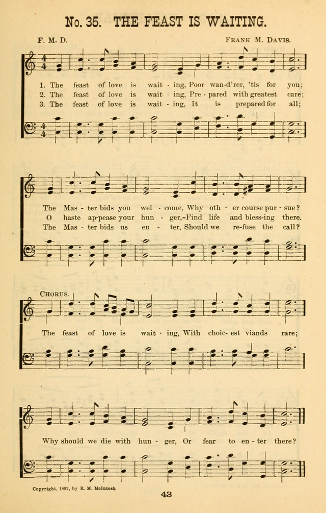 Words of Truth: a collection of hymns and tunes for Sunday schools and other occasions of Christian work and worship page 50