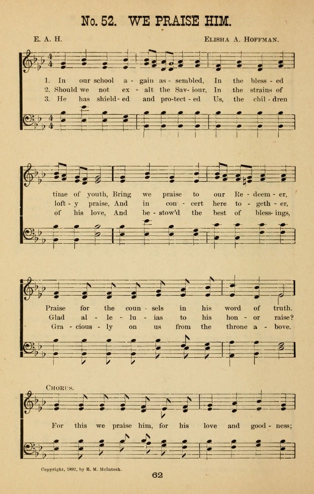 Words of Truth: a collection of hymns and tunes for Sunday schools and other occasions of Christian work and worship page 69